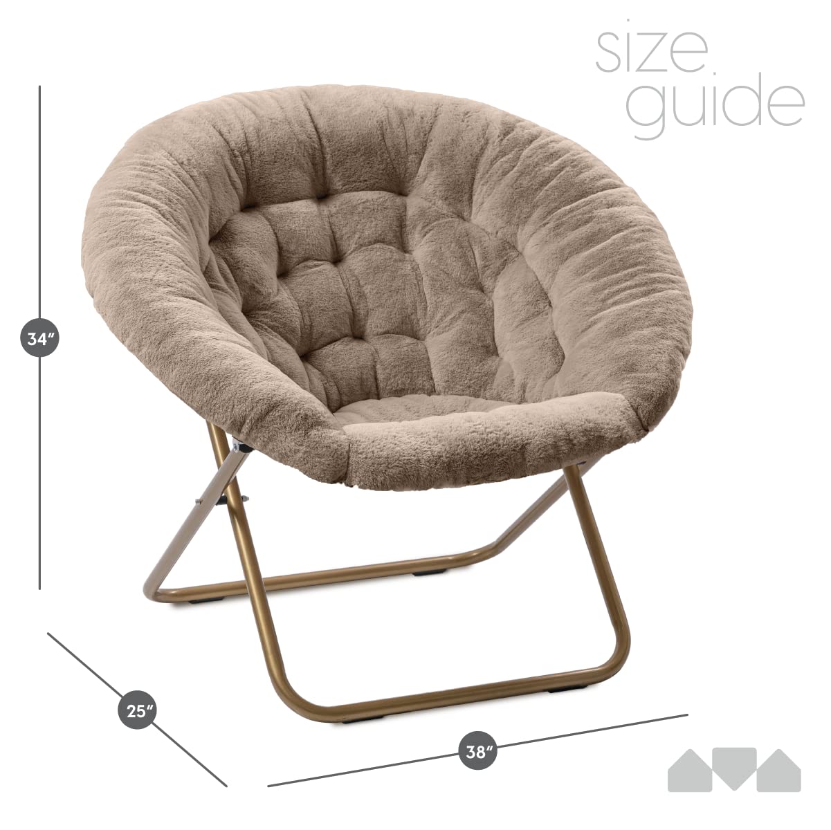 Amazon.com: Milliard Saucer Chair For Adults, Teens & Kids, Beige